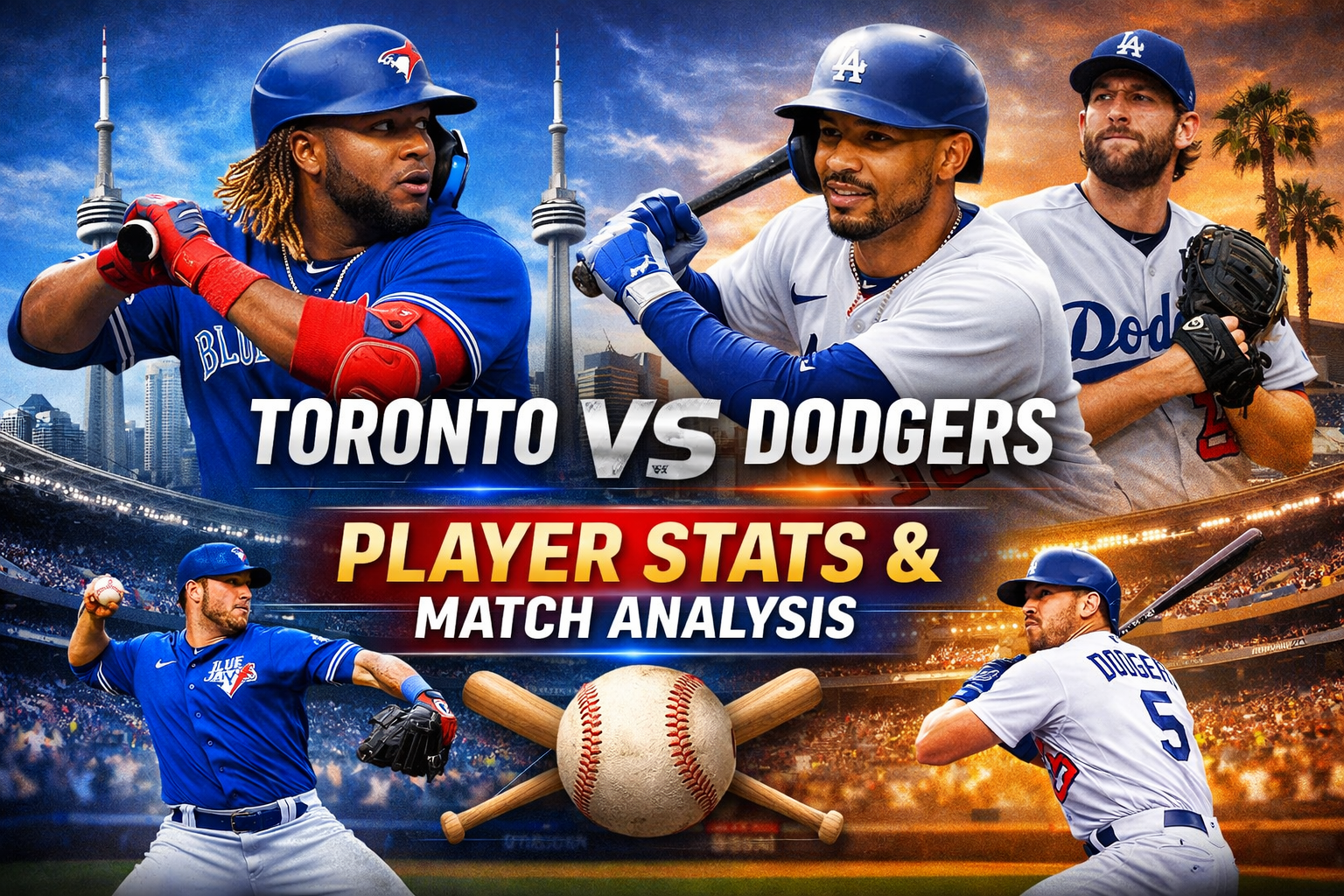 Toronto Blue Jays vs Dodgers Match Player Stats