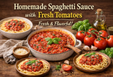 Homemade Spaghetti Sauce with Fresh Tomatoes