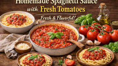 Homemade Spaghetti Sauce with Fresh Tomatoes