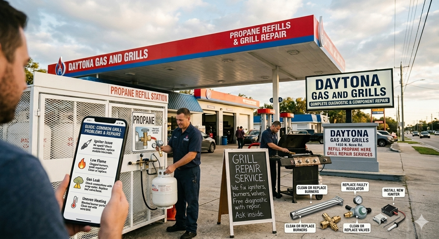 What Are Common Propane Grill Problems and How Are They Repaired