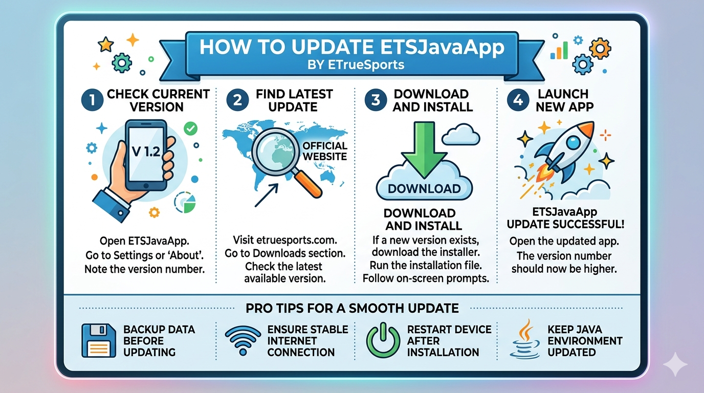 How to Update ETSJavaApp by ETrueSports