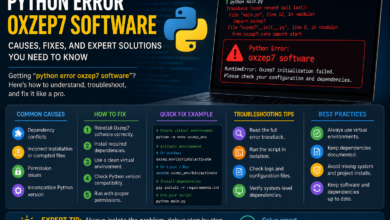 Python Error Oxzep7 Software