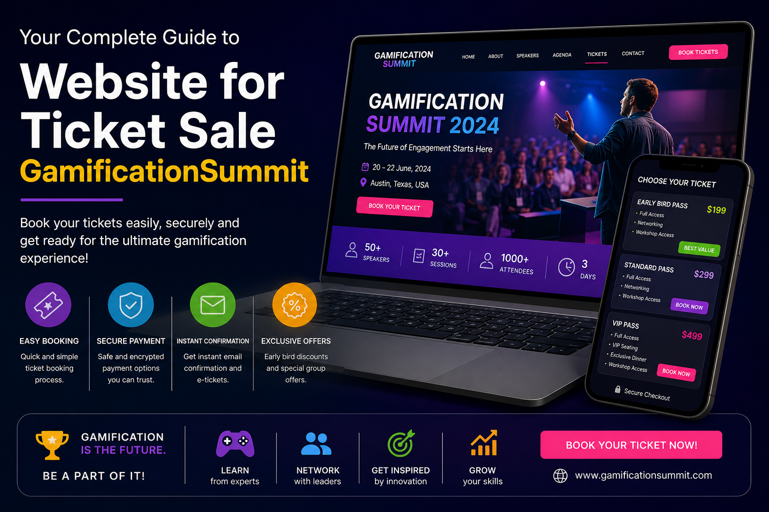 Website for Ticket Sale GamificationSummit